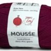 Maroon mousse yarn