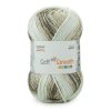 Multicolor soft smooth yarn