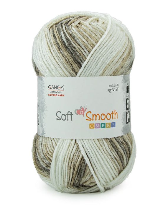 Multicolor soft smooth yarn
