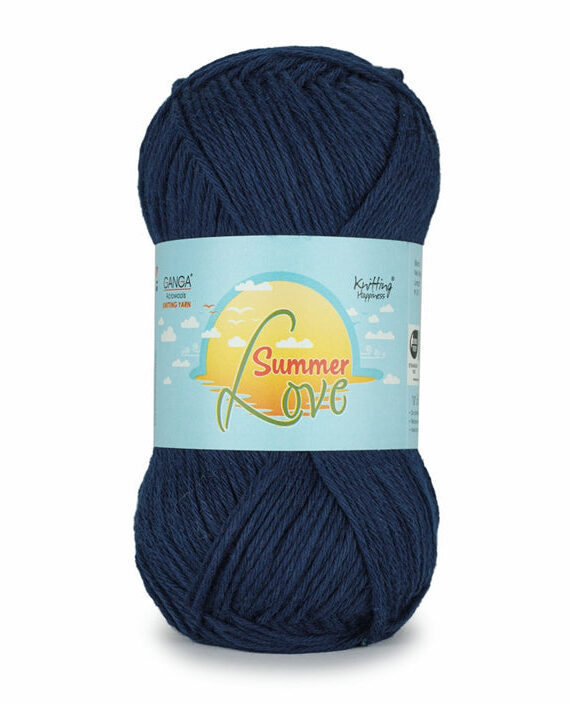 Sunshine navy blue yarn for knitting