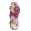 Hand dyed yarn pink mix skein for knitting and crochet
