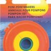Pom pom maker set for yarn crafts